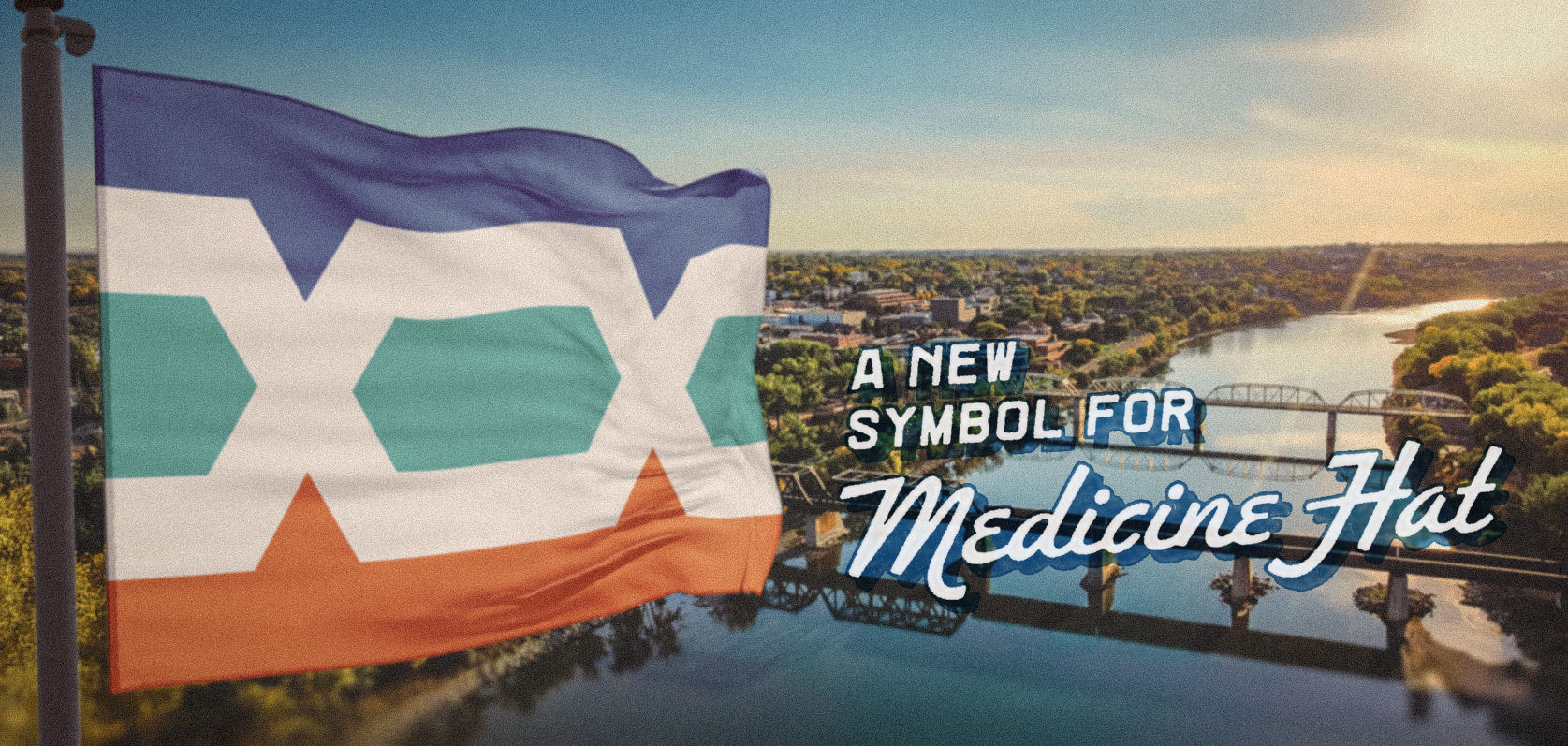 New Medicine Hat flag mockup. A new symbol for Medicine Hat.