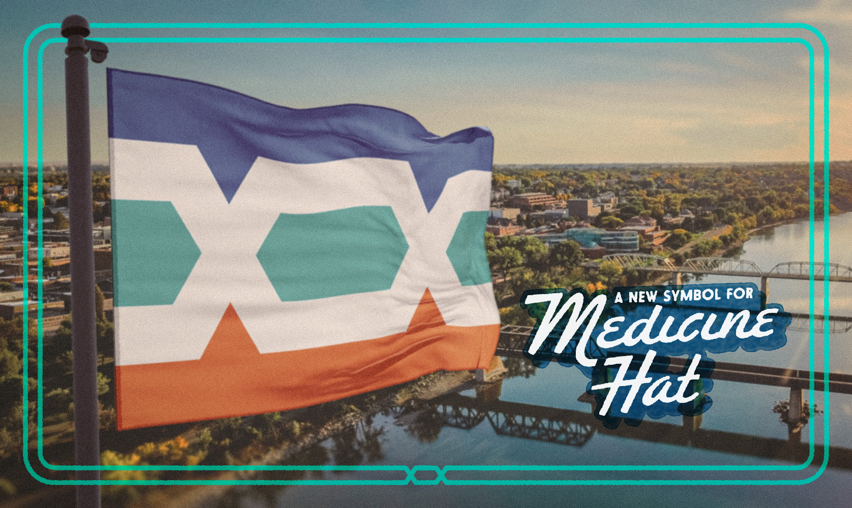 New Medicine Hat flag mockup. A new symbol for Medicine Hat.